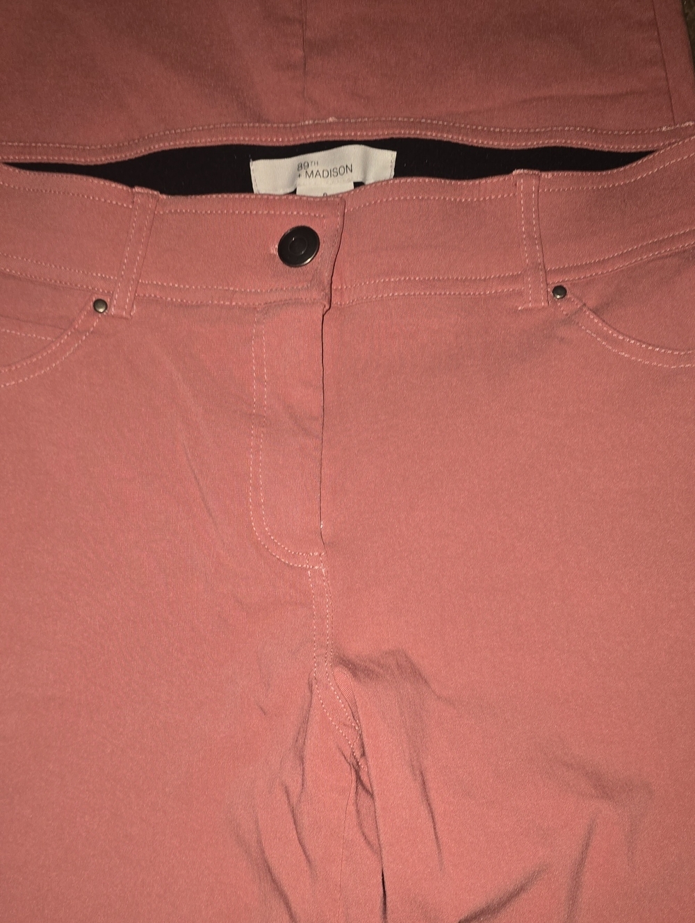 Madison Dusty Rose High-Rise Trousers